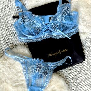 Honey Birdette Annabel Bra and thong set 34D size small